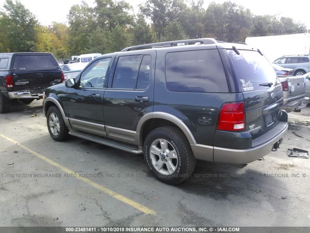 1FMZU74W63UC46983 - 2003 FORD EXPLORER EDDIE BAUER GREEN photo 3