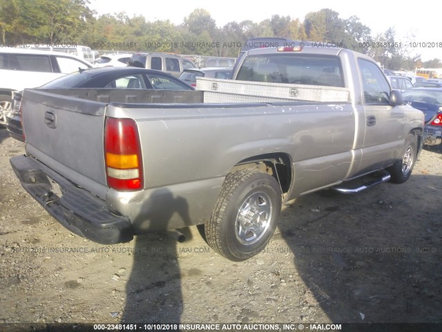 1GCEC14W2XE157365 - 1999 CHEVROLET SILVERADO C1500 GRAY photo 4