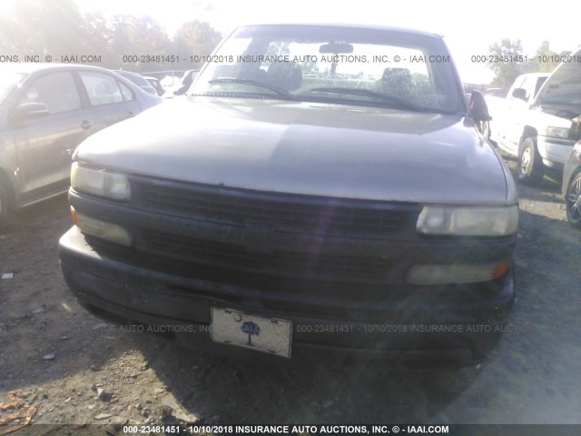 1GCEC14W2XE157365 - 1999 CHEVROLET SILVERADO C1500 GRAY photo 6