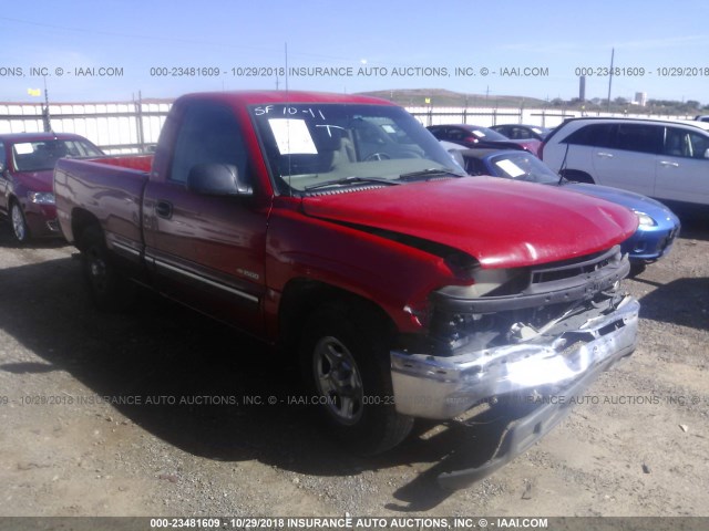 1GCEC14W62Z204298 - 2002 CHEVROLET SILVERADO C1500 RED photo 1