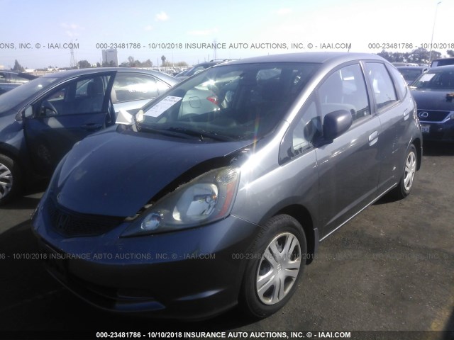 JHMGE8H33BC025598 - 2011 HONDA FIT GRAY photo 2