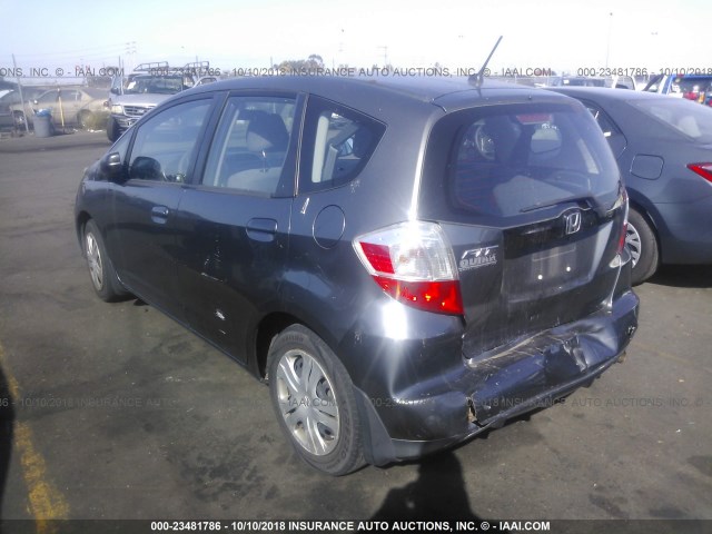 JHMGE8H33BC025598 - 2011 HONDA FIT GRAY photo 3