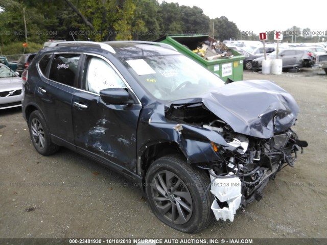 5N1AT2MV6GC743554 - 2016 NISSAN ROGUE S/SL/SV BLUE photo 1