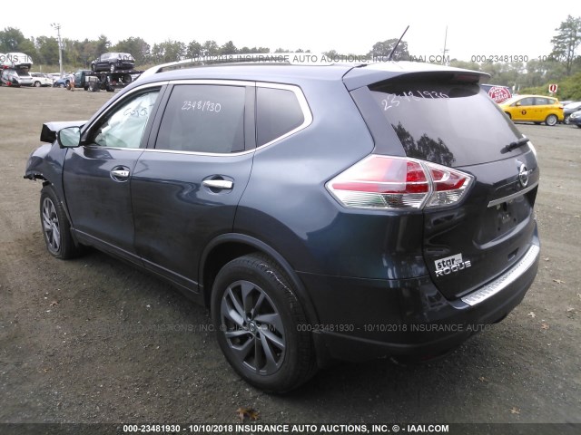 5N1AT2MV6GC743554 - 2016 NISSAN ROGUE S/SL/SV BLUE photo 3