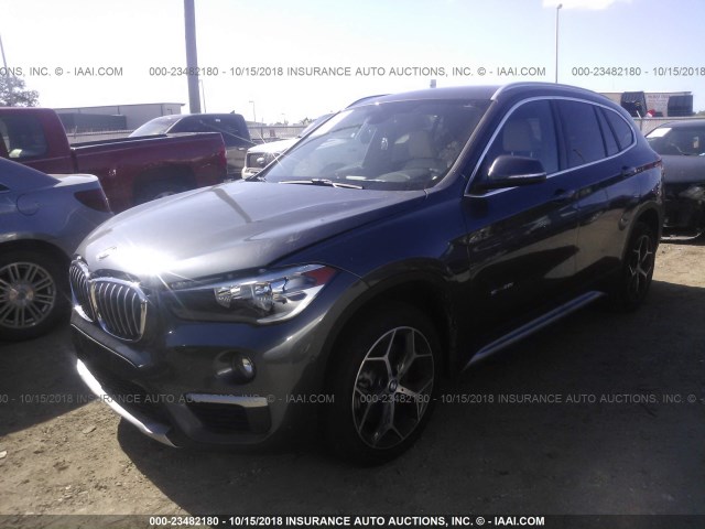 WBXHU7C36J5H44444 - 2018 BMW X1 SDRIVE28I GRAY photo 2
