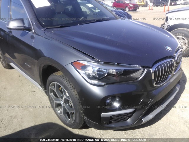 WBXHU7C36J5H44444 - 2018 BMW X1 SDRIVE28I GRAY photo 6