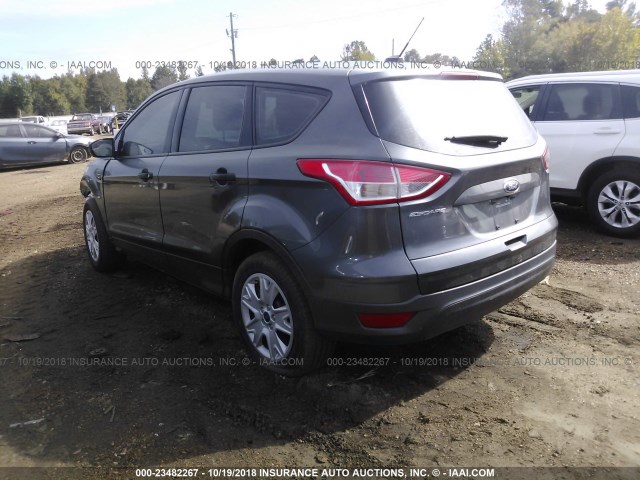 1FMCU0F75GUA91352 - 2016 FORD ESCAPE S GRAY photo 3