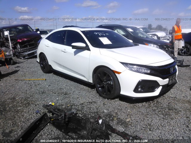 SHHFK7H9XHU222671 - 2017 HONDA CIVIC SPORT TOURING WHITE photo 1