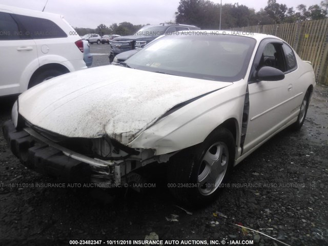 2G1WX15K629136690 - 2002 CHEVROLET MONTE CARLO SS თეთრი ფოტო 2