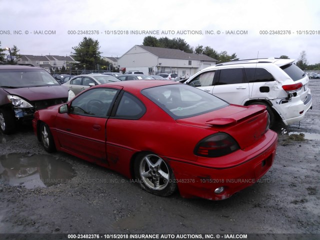 1G2NW12EXYM745124 - 2000 PONTIAC GRAND AM GT RED photo 3