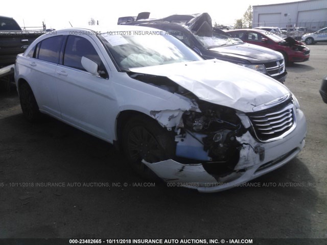 1C3CCBAG9EN178676 - 2014 CHRYSLER 200 LX WHITE photo 1