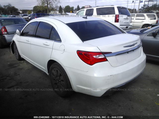 1C3CCBAG9EN178676 - 2014 CHRYSLER 200 LX WHITE photo 3