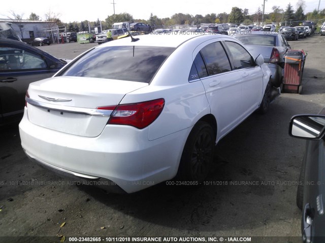 1C3CCBAG9EN178676 - 2014 CHRYSLER 200 LX WHITE photo 4