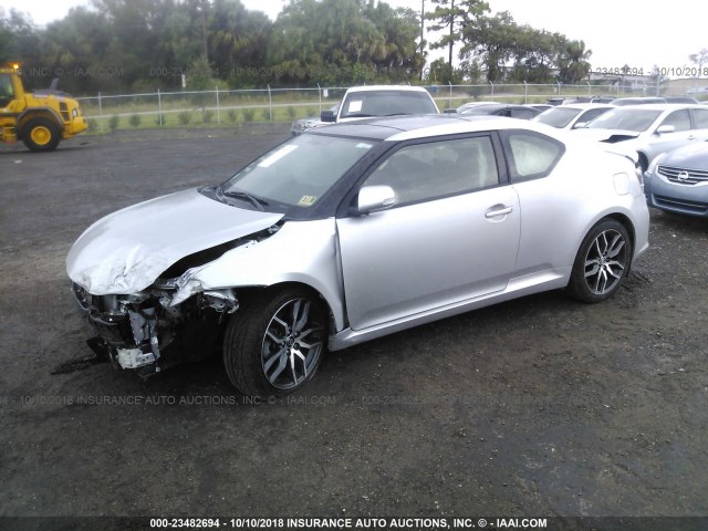 JTKJF5C76E3083425 - 2014 TOYOTA SCION TC 银色 照片 2