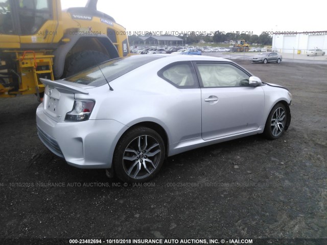 JTKJF5C76E3083425 - 2014 TOYOTA SCION TC 银色 照片 4