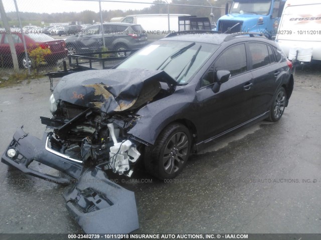 JF1GPAW62F8221627 - 2015 SUBARU IMPREZA SPORT LIMITED GRAY photo 2