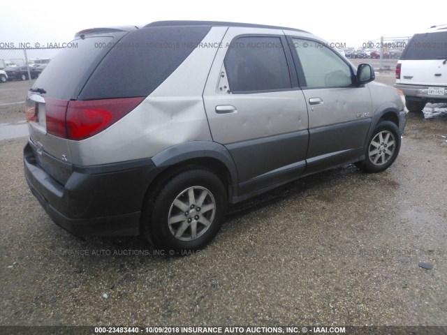 3G5DA03E42S600433 - 2002 BUICK RENDEZVOUS CX SILVER photo 4