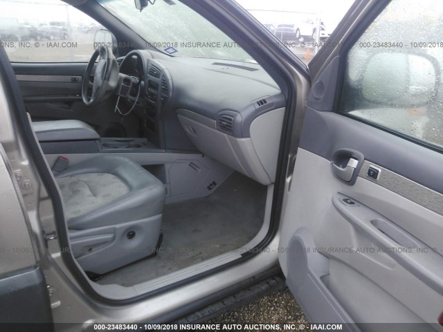 3G5DA03E42S600433 - 2002 BUICK RENDEZVOUS CX SILVER photo 5