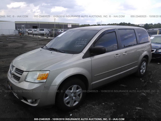 2D8HN44E79R638431 - 2009 DODGE GRAND CARAVAN SE GOLD photo 2