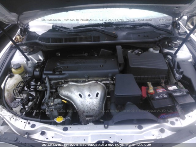 4T1BE46KX8U245656 - 2008 TOYOTA CAMRY CE/LE/XLE/SE SILVER photo 10