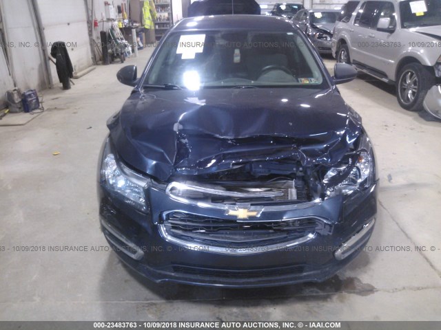 1G1P15SG4F7235075 - 2015 CHEVROLET CRUZE L BLUE photo 6