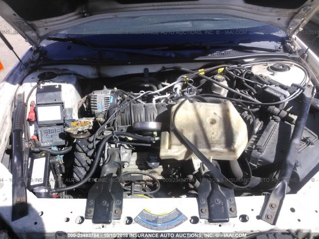 2G1WX12K849215351 - 2004 CHEVROLET MONTE CARLO SS თეთრი ფოტო 10