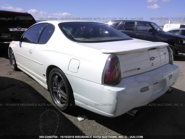 2G1WX12K849215351 - 2004 CHEVROLET MONTE CARLO SS თეთრი ფოტო 3