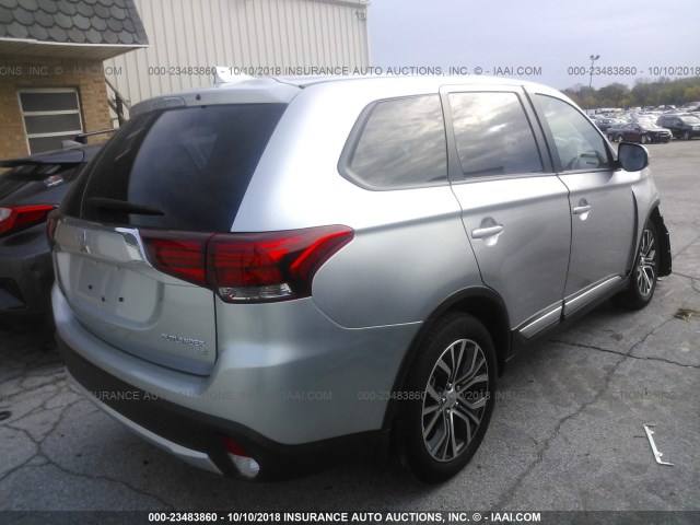 JA4AD3A37JZ015752 - 2018 MITSUBISHI OUTLANDER SE/SEL SILVER photo 4