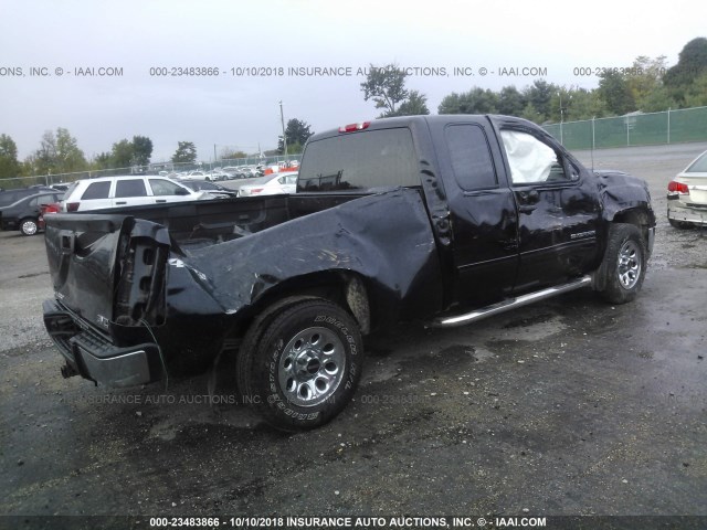 1GTR2UEA5BZ145978 - 2011 GMC SIERRA K1500 SL BLACK photo 4