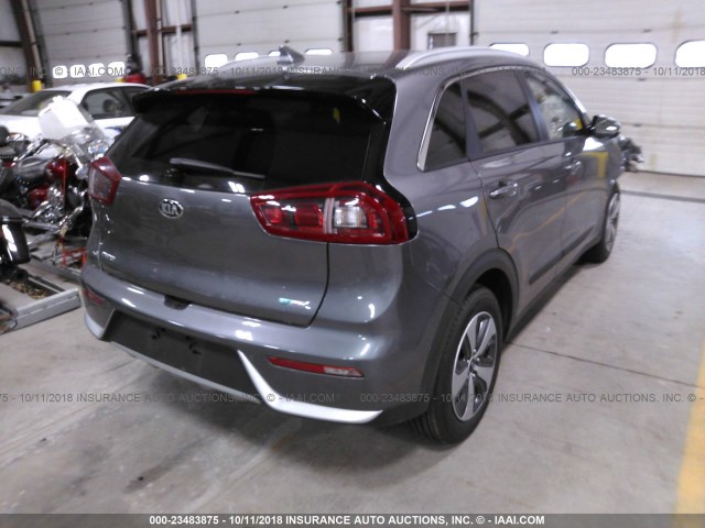 KNDCE3LC9J5122138 - 2018 KIA NIRO TOURING/EX/PREMIUM GRAY photo 4