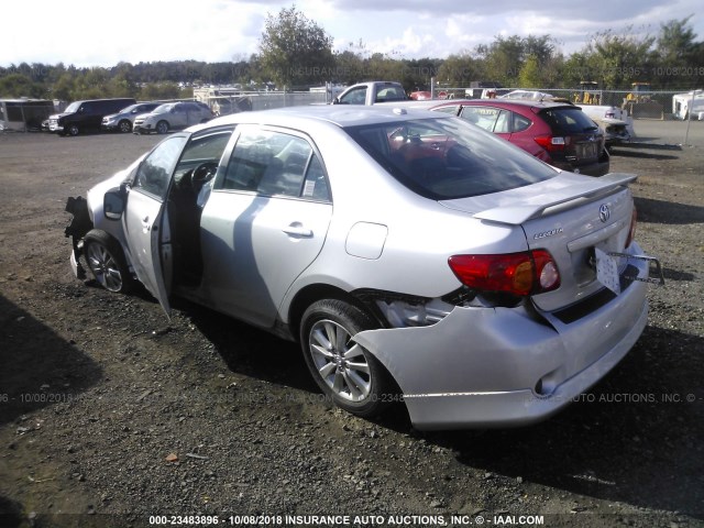 2T1BU4EEXAC455888 - 2010 TOYOTA COROLLA S/LE/XLE SILVER photo 3