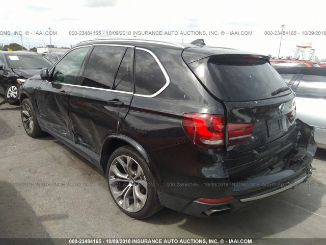 5UXKR6C54G0J83453 - 2016 BMW X5 XDRIVE50I BLACK photo 3