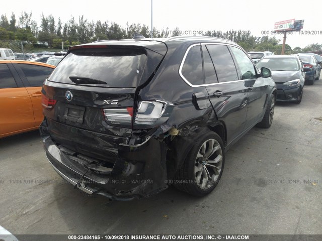 5UXKR6C54G0J83453 - 2016 BMW X5 XDRIVE50I BLACK photo 4