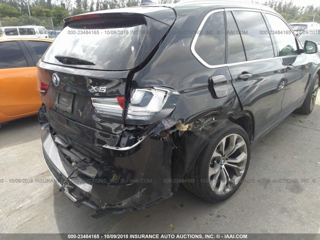 5UXKR6C54G0J83453 - 2016 BMW X5 XDRIVE50I BLACK photo 6