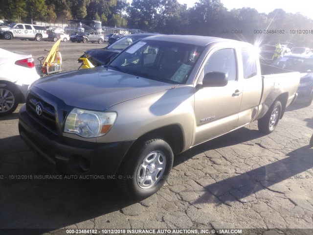 5TETX22N45Z141206 - 2005 TOYOTA TACOMA ACCESS CAB ოქროსფერი ფოტო 2