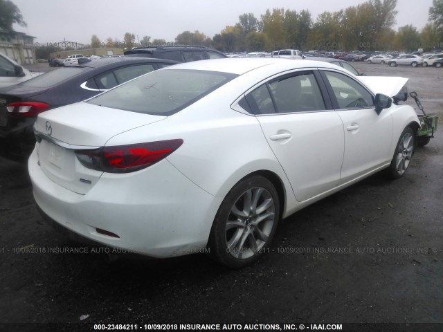 JM1GJ1V60E1115391 - 2014 MAZDA 6 TOURING WHITE photo 4