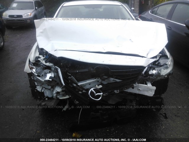 JM1GJ1V60E1115391 - 2014 MAZDA 6 TOURING WHITE photo 6