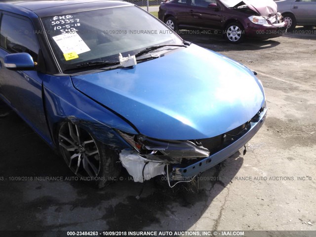 JTKJF5C77E3080758 - 2014 TOYOTA SCION TC 蓝色 照片 6