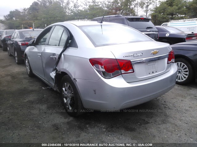 1G1PC5SH2C7400233 - 2012 CHEVROLET CRUZE LS SILVER photo 3