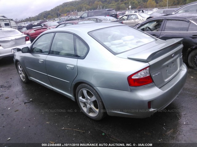 4S3BL616897212347 - 2009 SUBARU LEGACY 2.5I GREEN photo 3