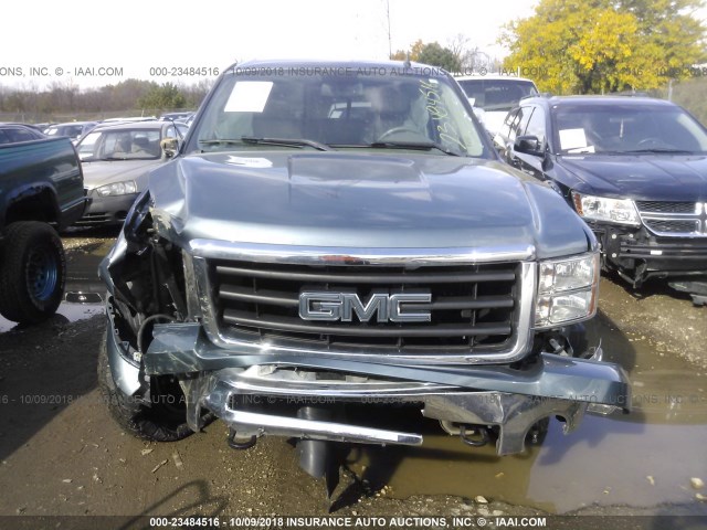 3GTP2WE33BG301553 - 2011 GMC SIERRA K1500 SLT BLUE photo 6