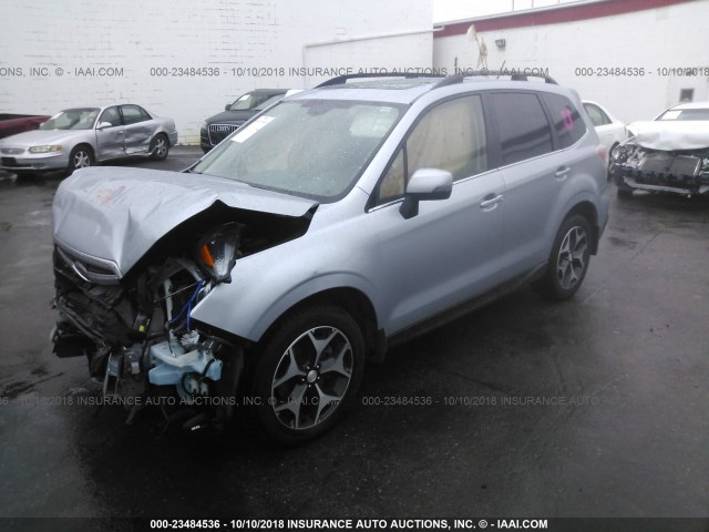 JF2SJGPC7EH530569 - 2014 SUBARU FORESTER 2.0XT TOURING SILVER photo 2