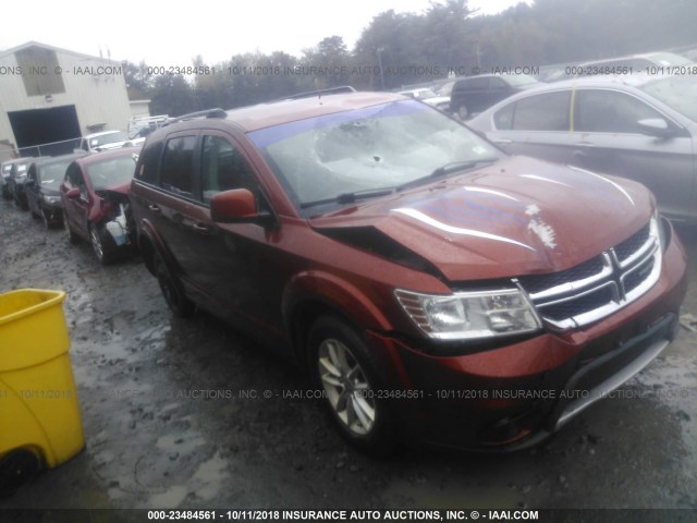 3C4PDDBG5ET238991 - 2014 DODGE JOURNEY SXT ORANGE photo 1