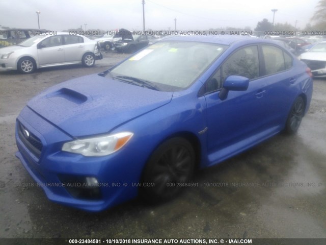 JF1VA1B62H9827487 - 2017 SUBARU WRX BLUE photo 2