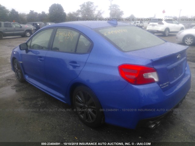 JF1VA1B62H9827487 - 2017 SUBARU WRX BLUE photo 3