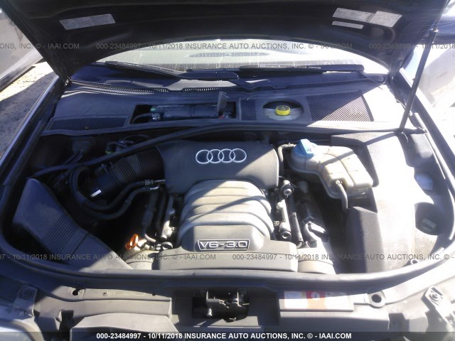 WAULT64B33N002820 - 2003 AUDI A6 3.0 QUATTRO BLUE photo 10