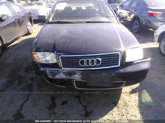 WAULT64B33N002820 - 2003 AUDI A6 3.0 QUATTRO BLUE photo 6