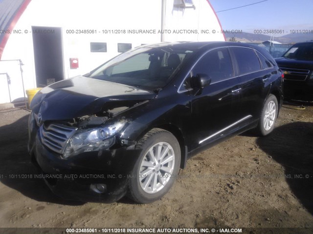 4T3BA3BB9CU030197 - 2012 TOYOTA VENZA LE/XLE BLACK photo 2