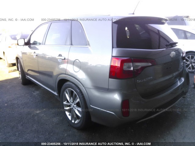 5XYKW4A79EG442979 - 2014 KIA SORENTO SX/SX LIMITED GRAY photo 3