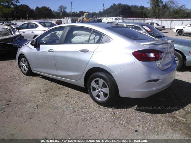 1G1BC5SM3J7104139 - 2018 CHEVROLET CRUZE LS SILVER photo 3